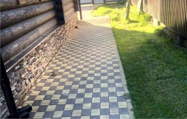 Укладка тротуарной плитки в Мытищинский район, деревня Пирогово